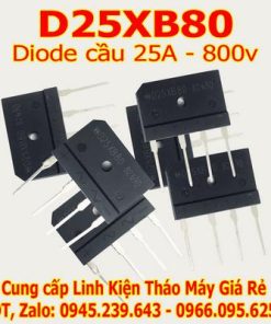 Diode cầu 25A 800V D25XB10 D25SB80 KBJ2508 GBU2508 GBJ2508